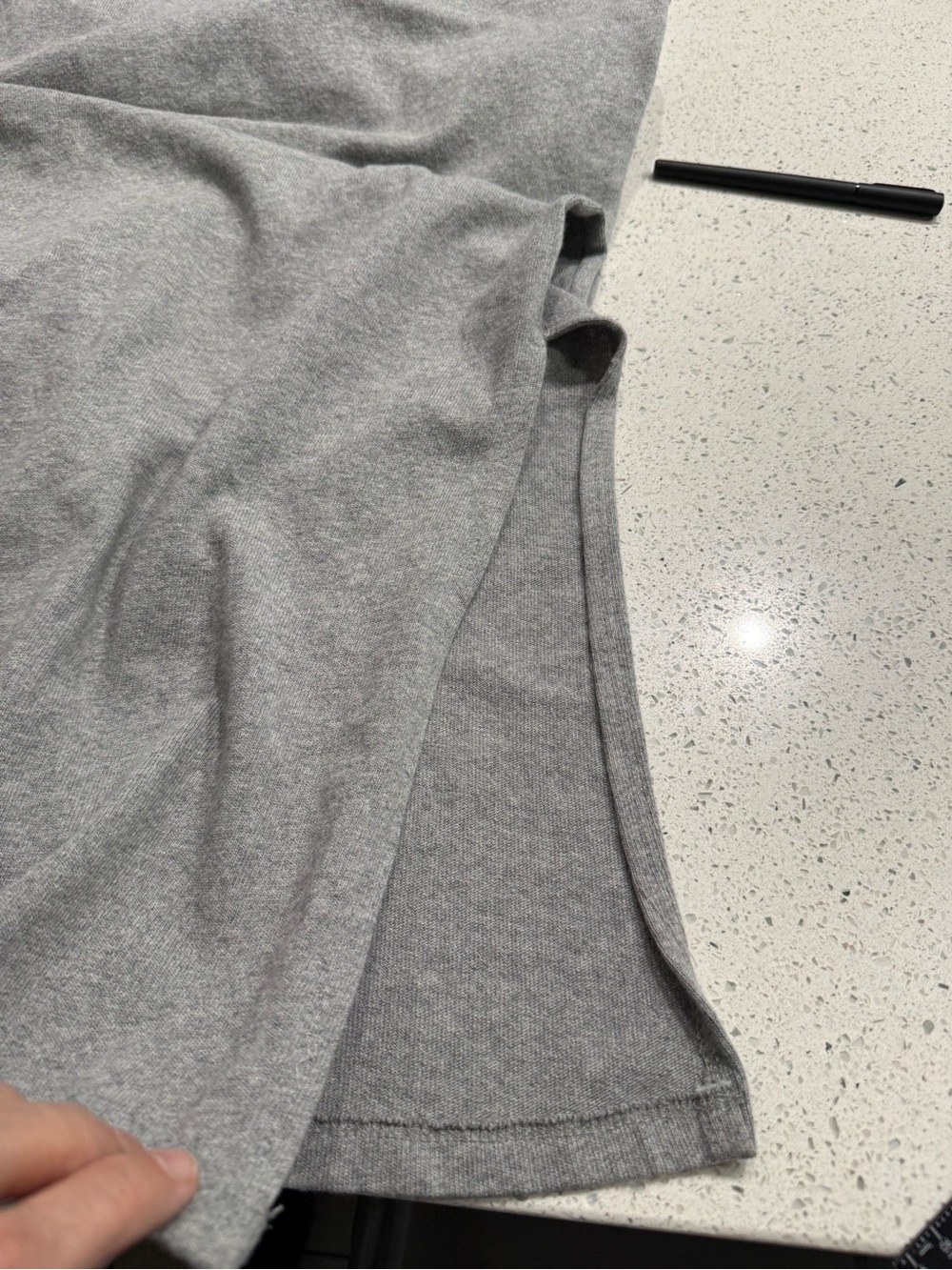 LE BON SHOPPE Everyday Maxi Shirt Dress - Grey Size L V1 - Picture 12 of 14